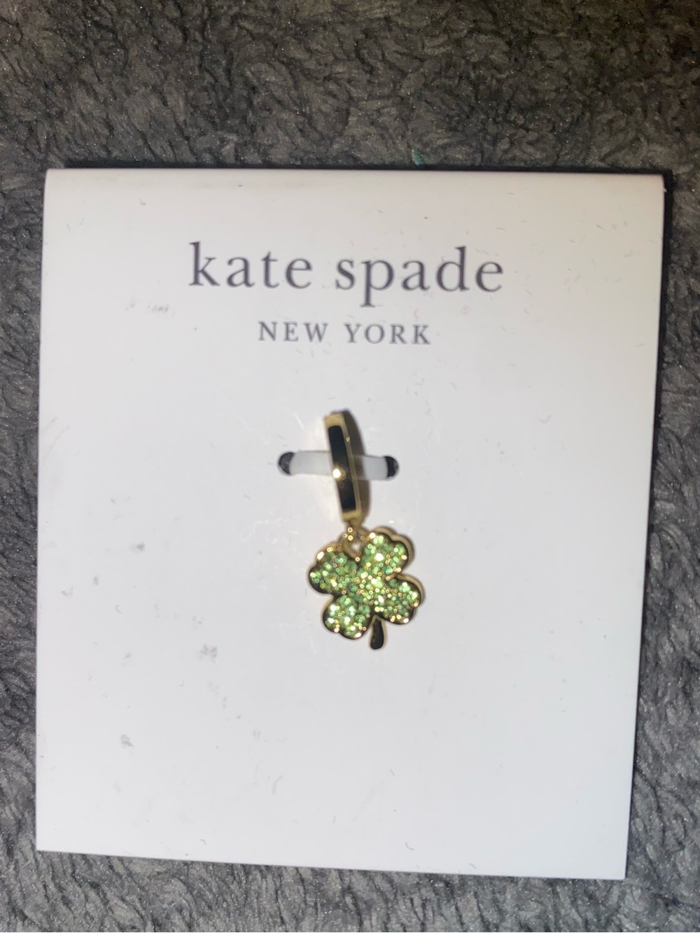 BNWT Kate Spade New York One in a Million 4 Leaf Clover Charm $50 - Picture 4 of 4